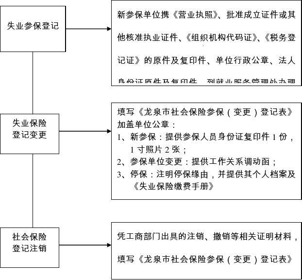 失业保险登记变更业务流程图